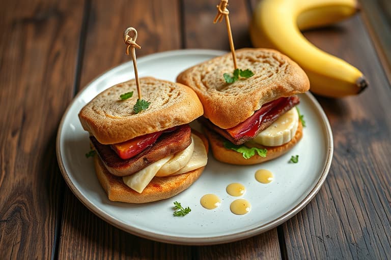 Bananiskrem-sandwiches