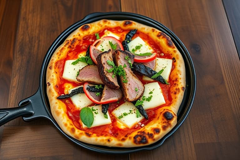 Dick Clark's Seared Tuna Pizza