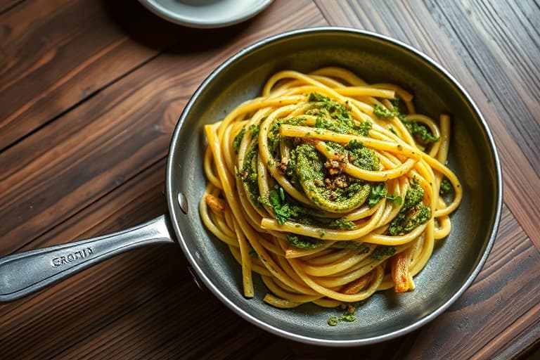 3-ingredienser pesto-kylling stekt i panne