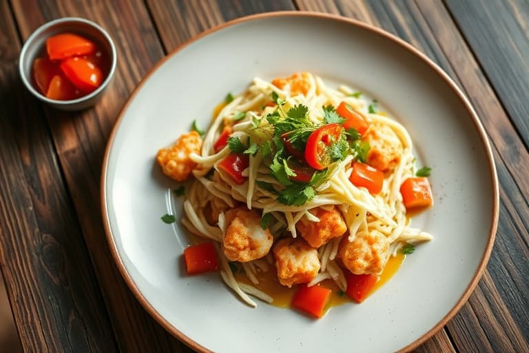 Jalapeñokrabbe-kaker med coleslaw og salsa