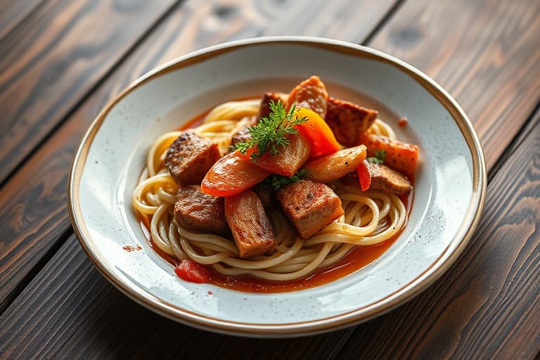 Varm tapioka med rabarbra