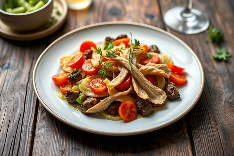 Bulgursalat med linser, estragon og valnøtter