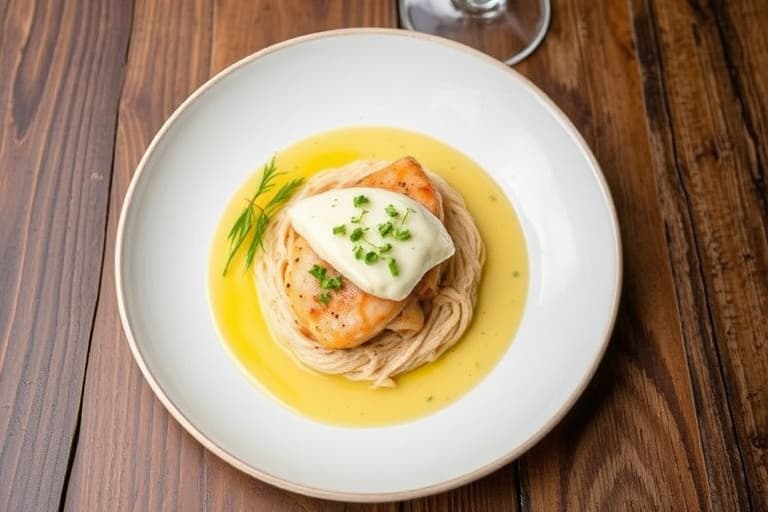 Pompano med krabbekjøtt og sitrus beurre blanc