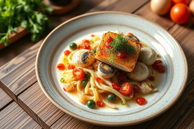 Kylling marinert i kulturmelk med kresse og brødsalat