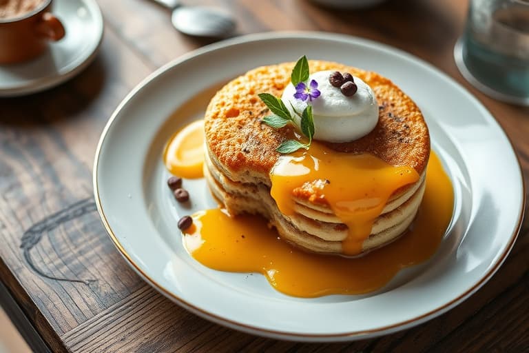 Bokhvete-shortcakes med Earl Grey- aprikoskompott og pisket krem