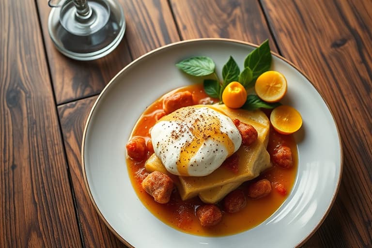 Frossen ferskepai med mandelbunn