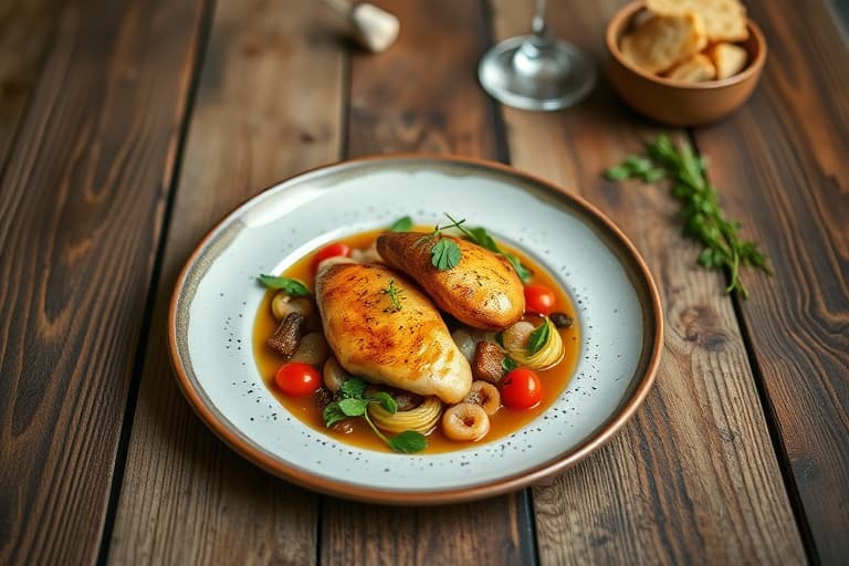 Kremet kylling til kjeks