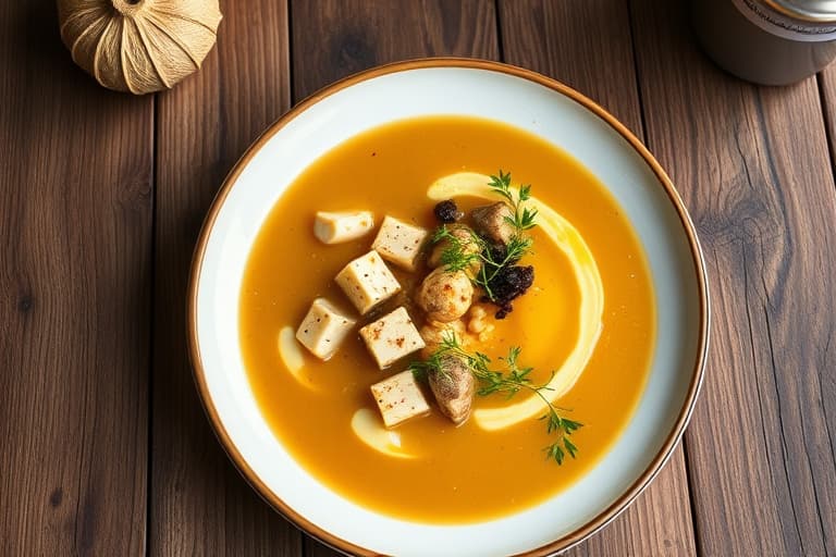 Karrésuppe med butternutgresskar