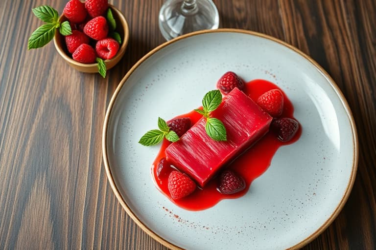 Raspberry-glassert rosmarinkylling