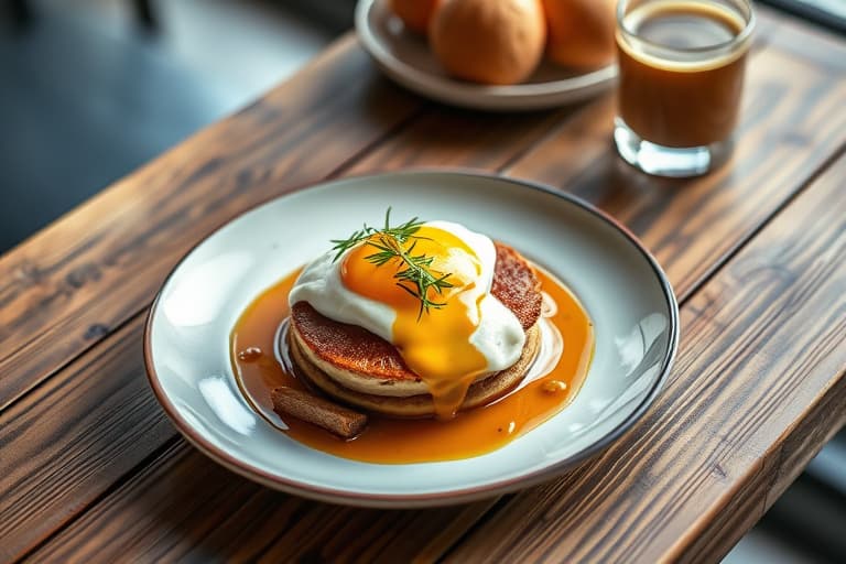 Brunt smør-pekannøttpai med rom og espresso