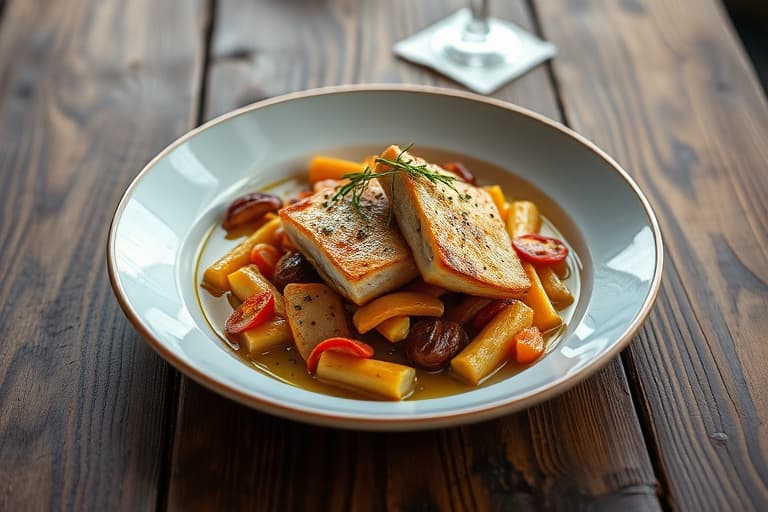 Bakte fiken i sitronsirup