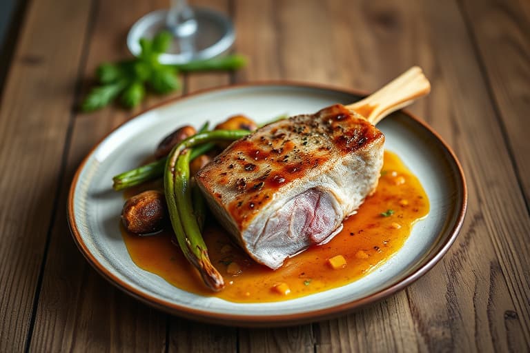 Langtidskokt laks, kikerter og grønnsaker