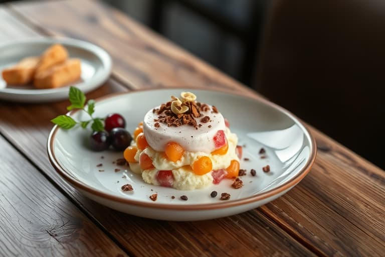 Jordbærgranita med pisket krem