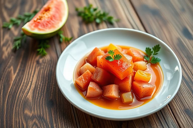 Vannmelon-is på pinne