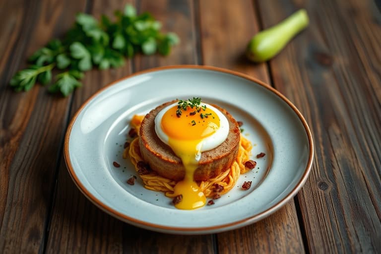 Laksinnbakte posjerte egg