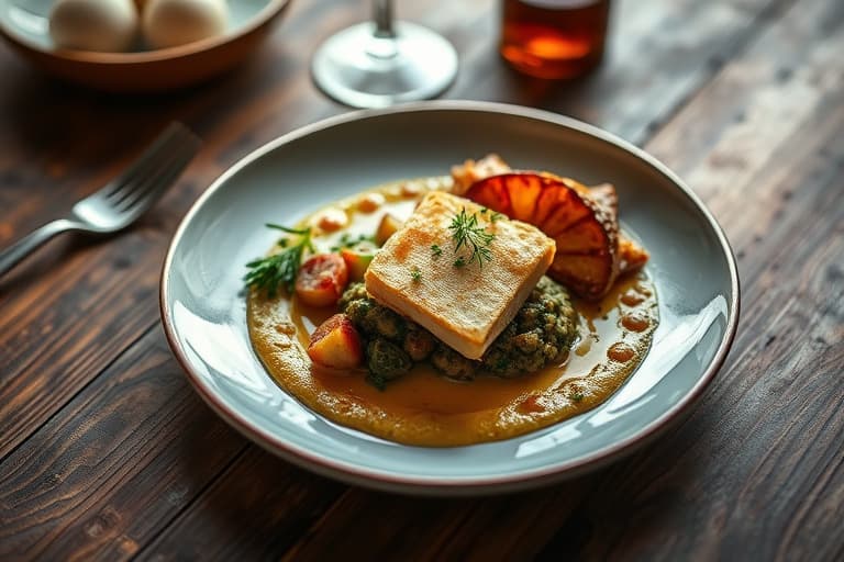 Semuljegrøt med ferske bær