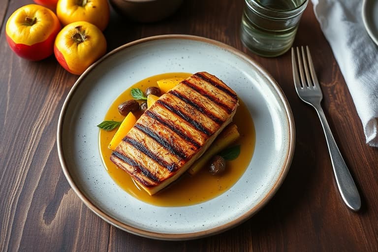 Grillede fiken med appelsiner og sherrysaus