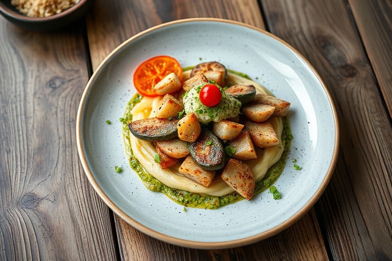 Grillet gresk kylling- og grønnsakssalat med varm pita til innpakking