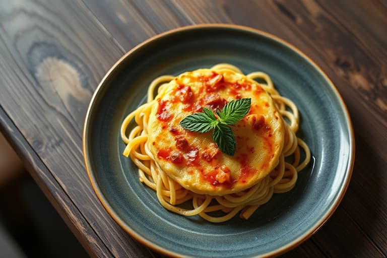 Gorgonzolapølse-frittata