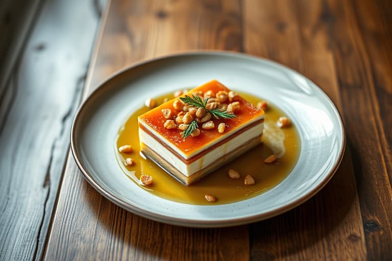 Janettes iskremkake med nøtter