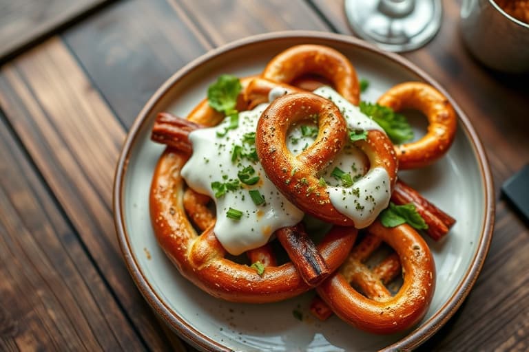 Pretzelstenger med pepper jack-ost