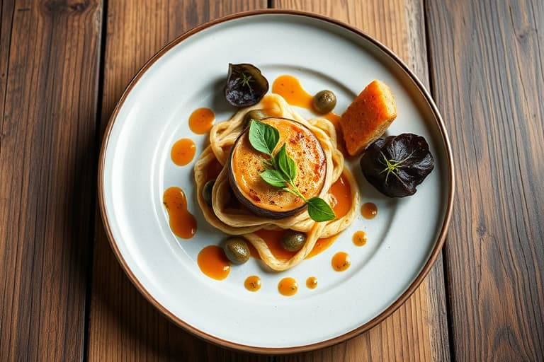 Opp-ned pæretærte med tranebær