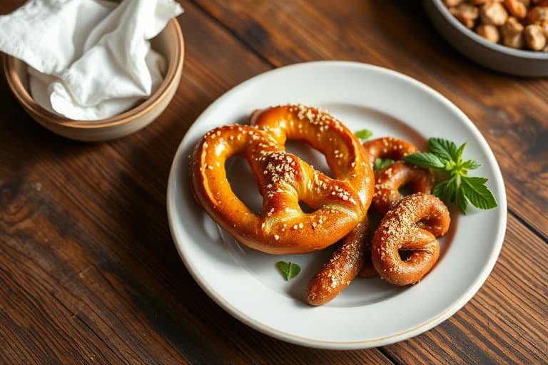 Myke hjemmelagde pretzels