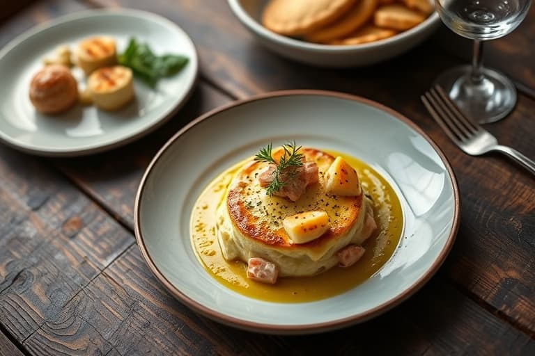 Gresskar Vermont Chevre og Jonah Krabbesoufflé