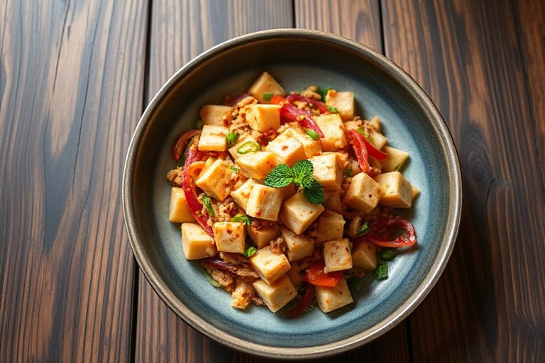 Ung jackfruit-salat med tofu