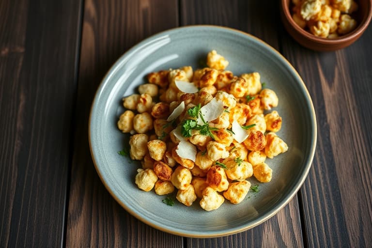 Pancetta og parmesan-karamellisert popcorn