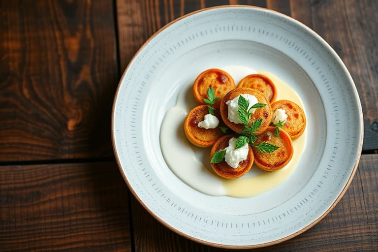 Sunnys gresskar- og kyllingbiter med Sunnys crème fraîche-dippsaus