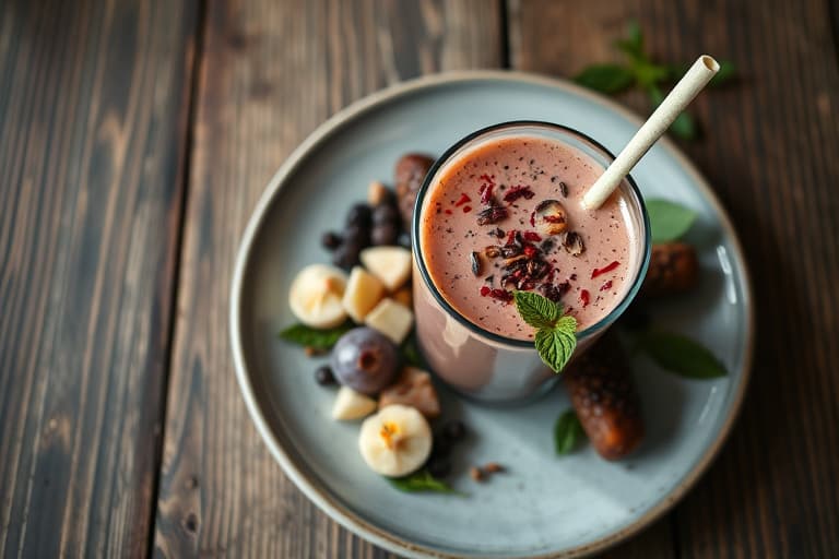 Blåbær- og bærsmoothie