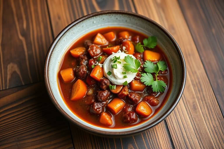 TexasStyle sjokoladestout chili