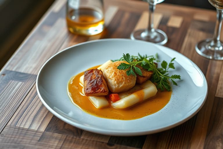 Braisert kalvebryst og vintergrønnsaker med Alain