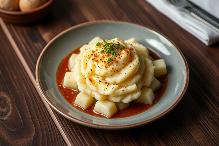 Georges Fluffy Garlic Mashed Potatoes