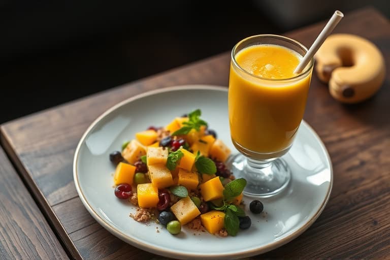 Mango- og ingefærsmoothie