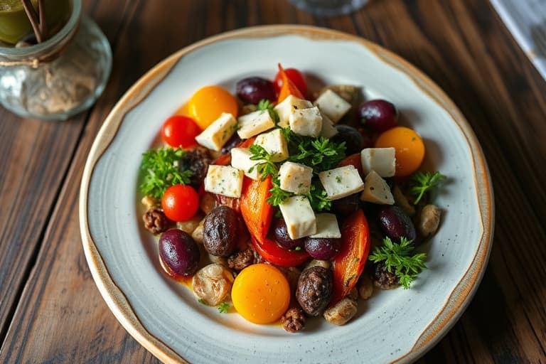 Rå rødbete-, pære- og gorgonzolasalat