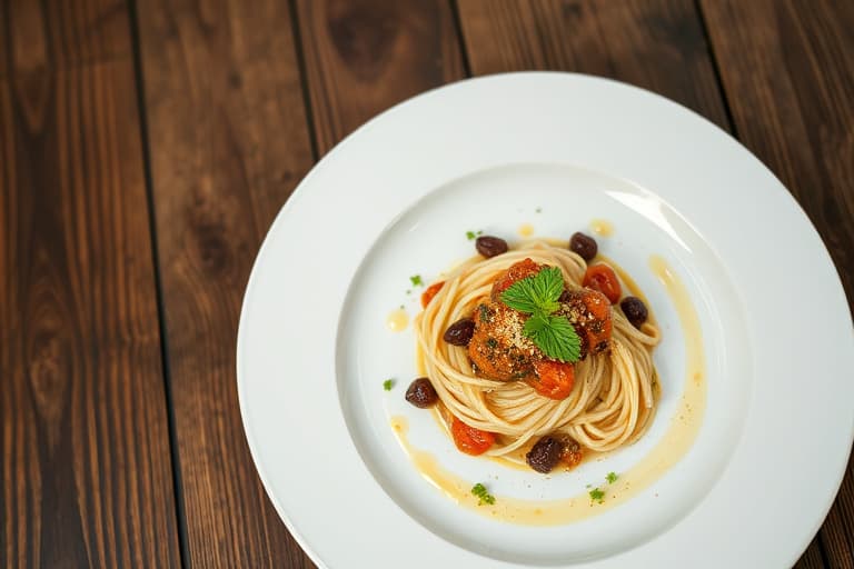 Teasmøret and med sopp og orzo-ragout