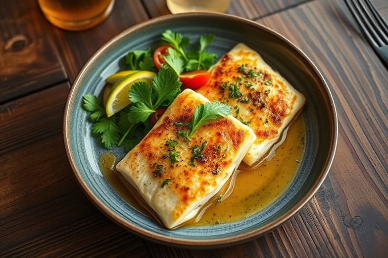 Tilapia-pockets med koriander- og sitrongressmojo