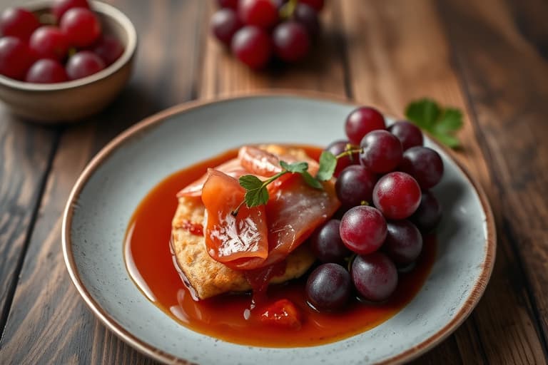 Grapefrukt i en enkel rosmarinsirup