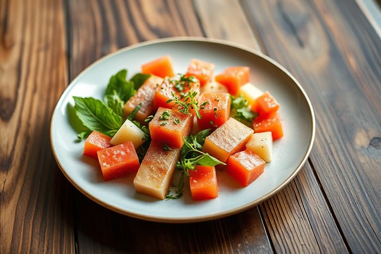 Grillet vannmelon-salat