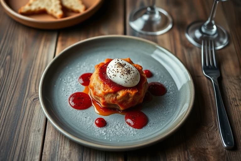 Rød- og blåbærkremkake