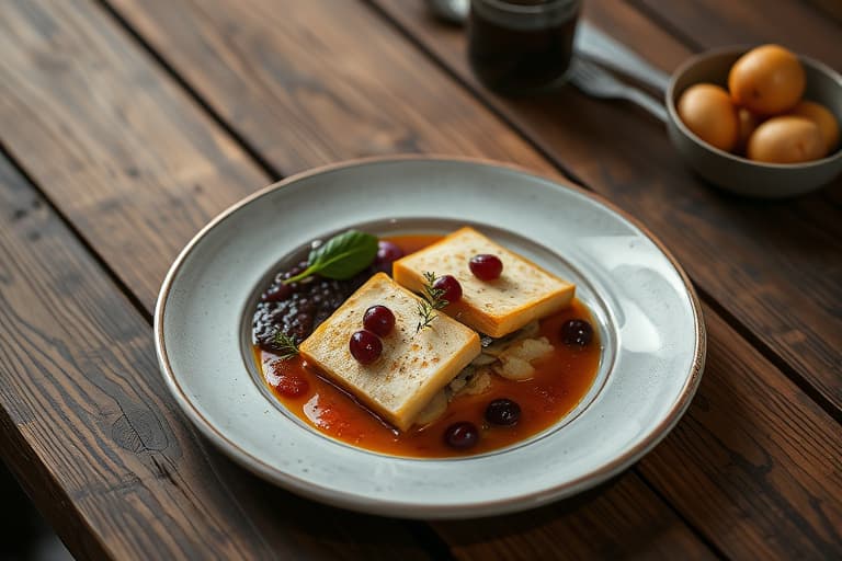 Vafler med deilig blåbærkompott