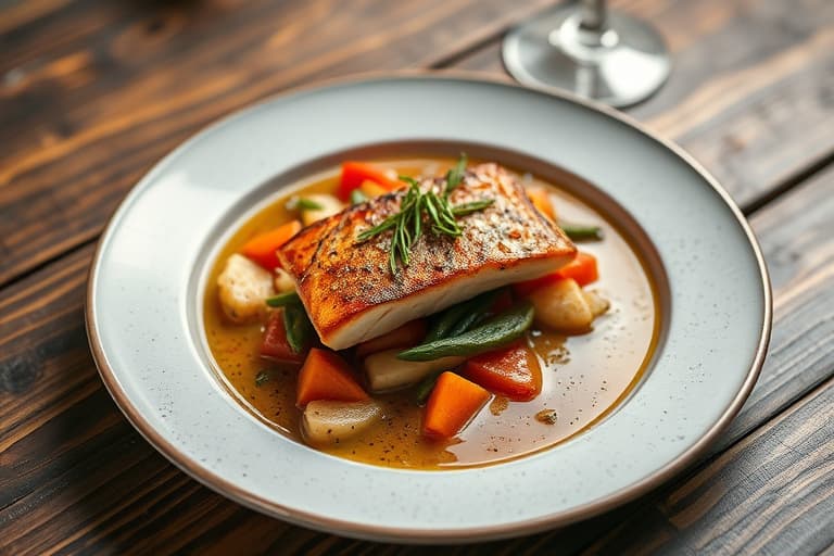 Bondeasuppe med fisk