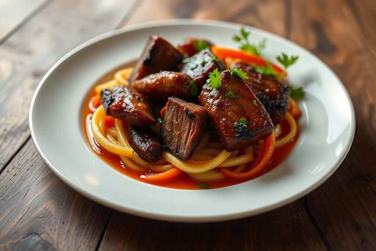 Ovnsbakt BBQ-kylling