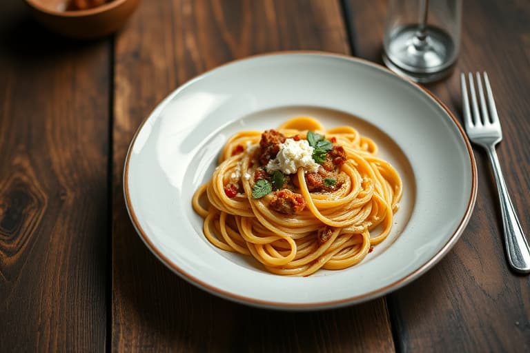 Reke- og fetaostpasta