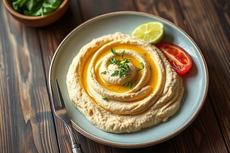 Artisjokkhummus med spinat