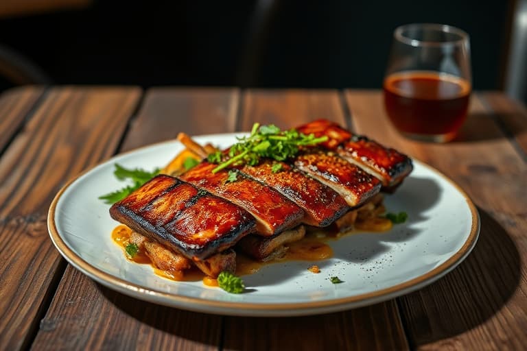 Ovnsbakte BBQ-ribber