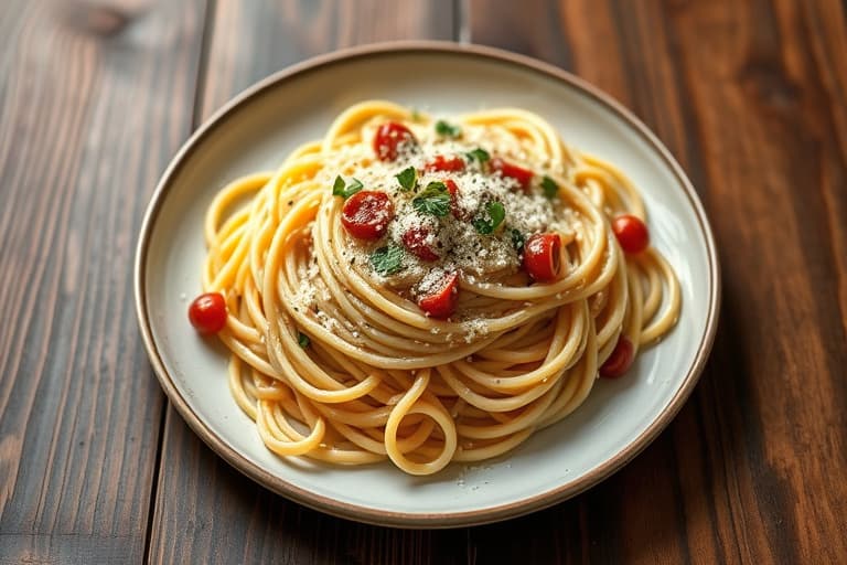 Reke-linguine Alfredo