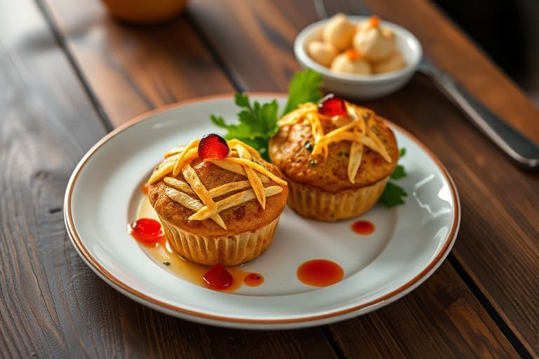 Gresskarhvete-honningmuffins